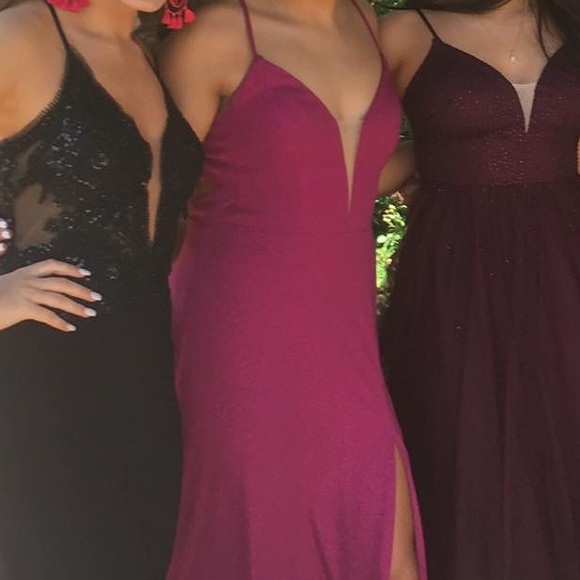 FUCHSIA-PINK Prom Dress/ Formal Dress - Picture 2 of 8